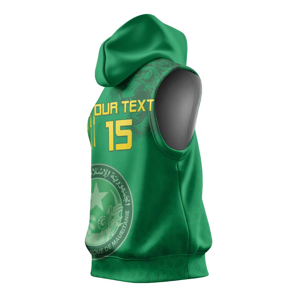 Afro Mauritania Football Custom Sleeveless Hoodie Go Al-Murabitun - African Pride