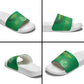 Mauritania Football Slide Sandals Coat Of Arms With Islamic Pattern
