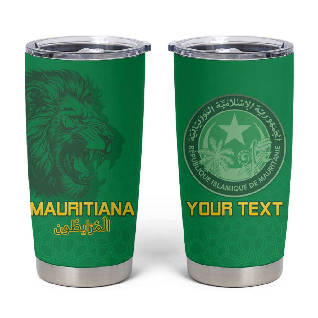 Afro Mauritania Football Custom Tumbler Cup Go Al-Murabitun - African Pride