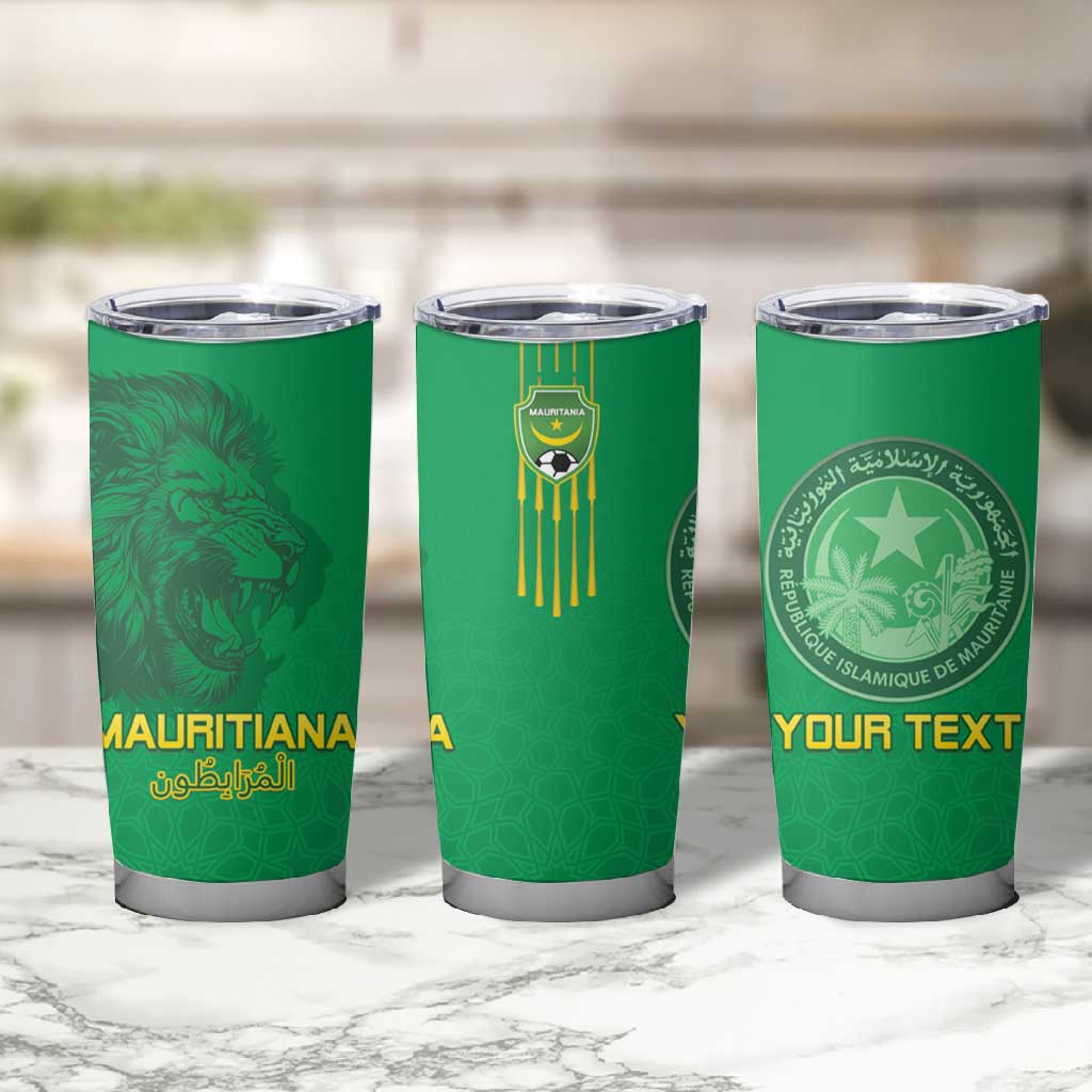 Afro Mauritania Football Custom Tumbler Cup Go Al-Murabitun - African Pride