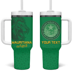 Afro Mauritania Football Custom Tumbler With Handle Go Al-Murabitun - African Pride