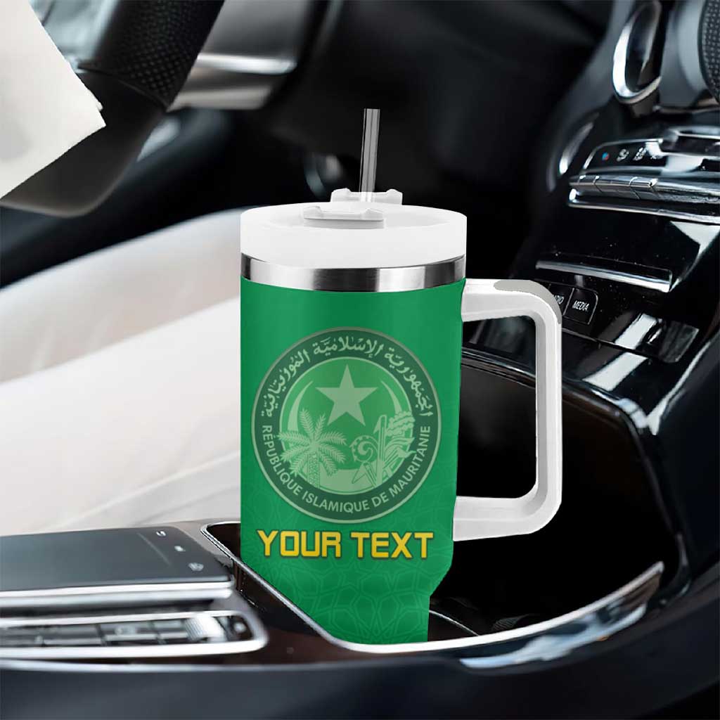 Afro Mauritania Football Custom Tumbler With Handle Go Al-Murabitun - African Pride