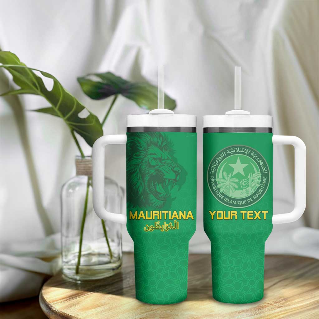 Afro Mauritania Football Custom Tumbler With Handle Go Al-Murabitun - African Pride