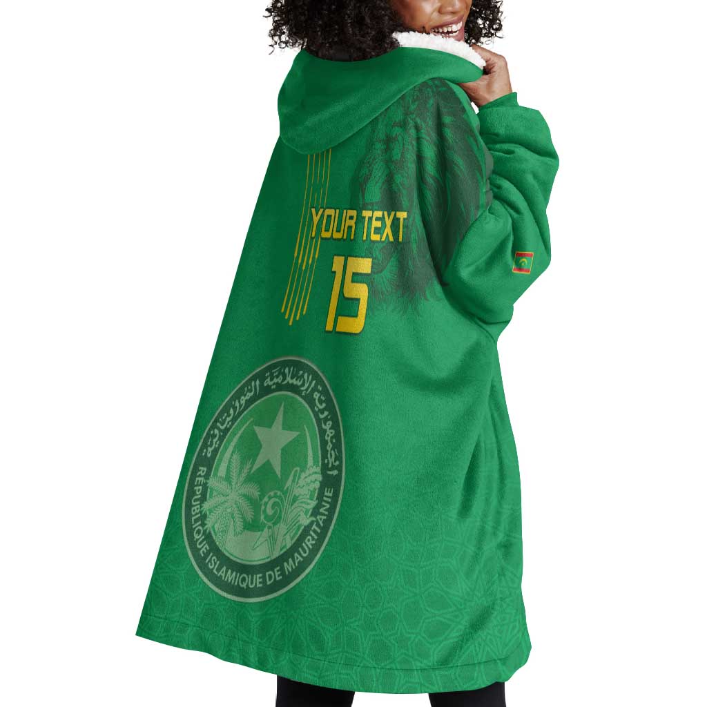 Afro Mauritania Football Custom Wearable Blanket Hoodie Go Al-Murabitun - African Pride