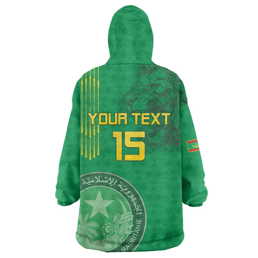 Afro Mauritania Football Custom Wearable Blanket Hoodie Go Al-Murabitun - African Pride