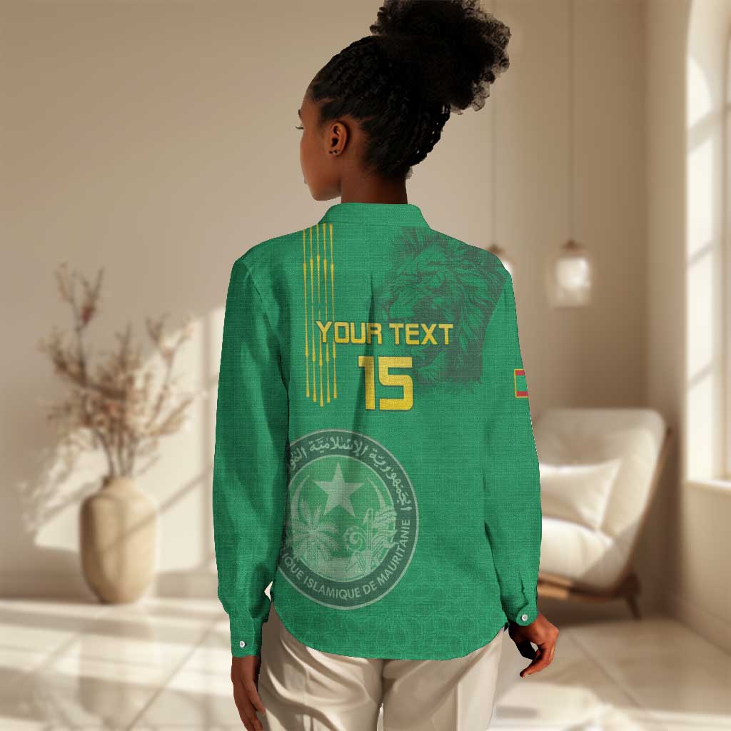 Afro Mauritania Football Custom Women Casual Shirt Go Al-Murabitun - African Pride