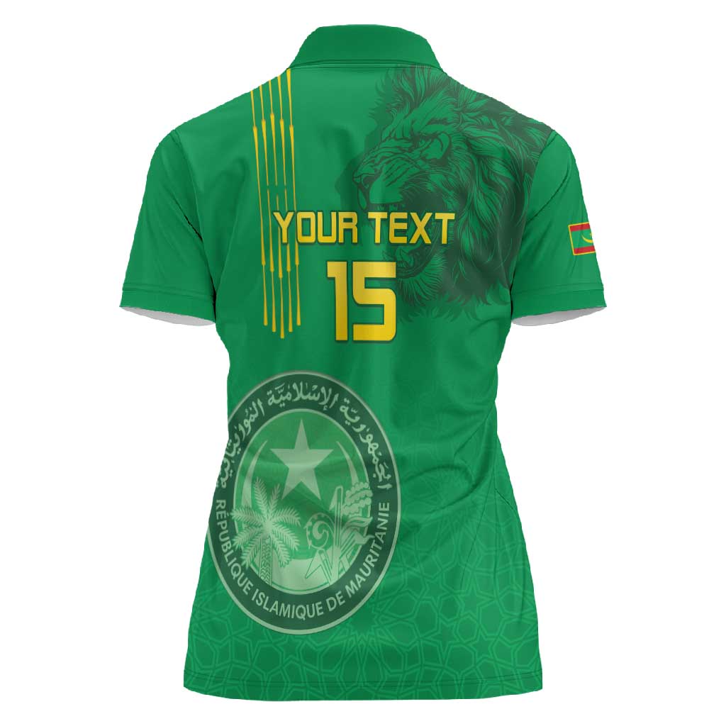 Afro Mauritania Football Custom Women Polo Shirt Go Al-Murabitun - African Pride