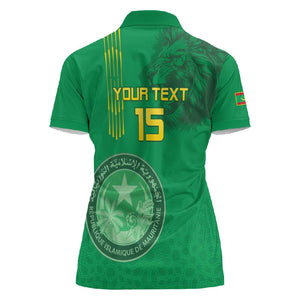 Afro Mauritania Football Custom Women Polo Shirt Go Al-Murabitun - African Pride