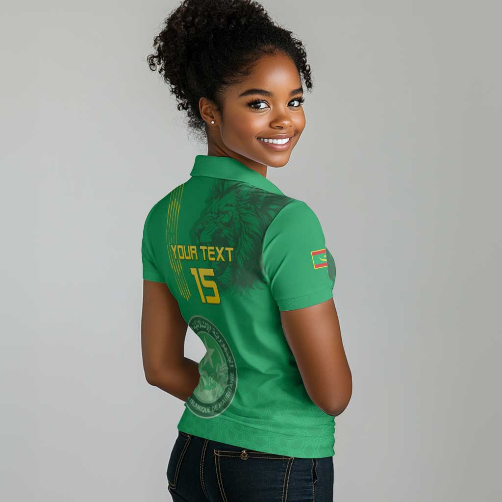 Afro Mauritania Football Custom Women Polo Shirt Go Al-Murabitun - African Pride
