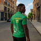 Custom Mauritania Football Zipper Polo Shirt Coat Of Arms With Islamic Pattern