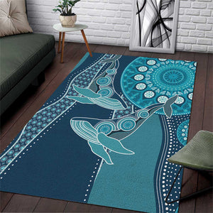 South Africa Whale Festival Area Rug African Shwe Shwe Pattern - African Pride
