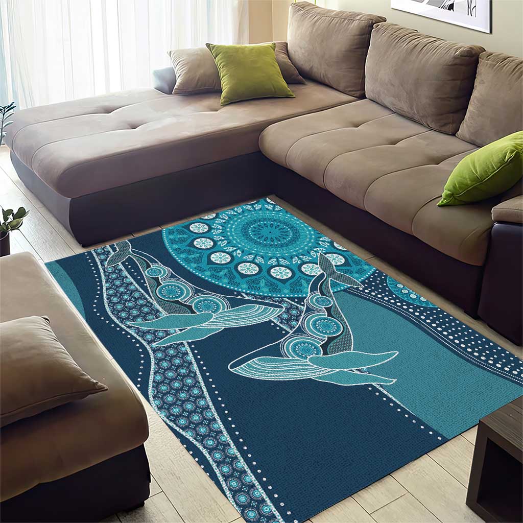 South Africa Whale Festival Area Rug African Shwe Shwe Pattern - African Pride
