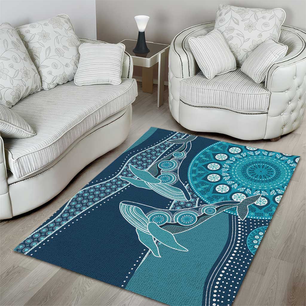 South Africa Whale Festival Area Rug African Shwe Shwe Pattern - African Pride