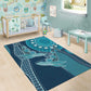 South Africa Whale Festival Area Rug African Shwe Shwe Pattern - African Pride