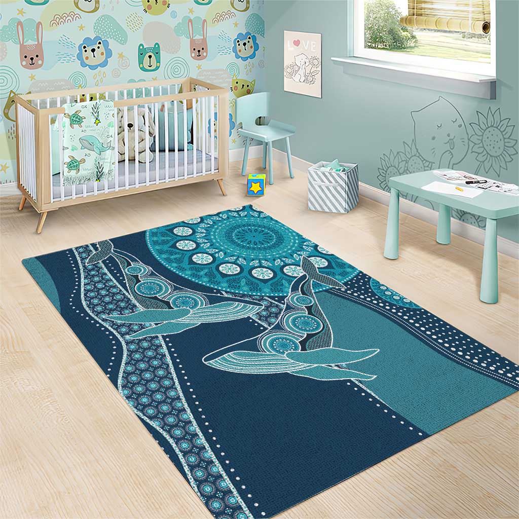 South Africa Whale Festival Area Rug African Shwe Shwe Pattern - African Pride