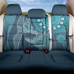 South Africa Whale Festival Back Car Seat Cover African Shwe Shwe Pattern - African Pride
