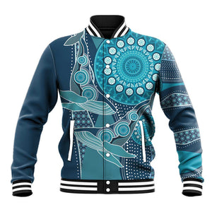 South Africa Whale Festival Personalized Baseball Jacket African Shwe Shwe Pattern - African Pride