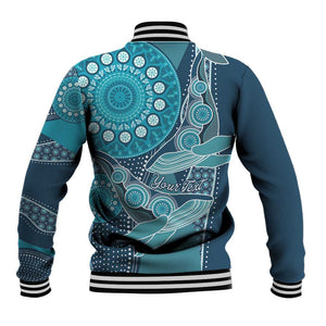 South Africa Whale Festival Personalized Baseball Jacket African Shwe Shwe Pattern - African Pride