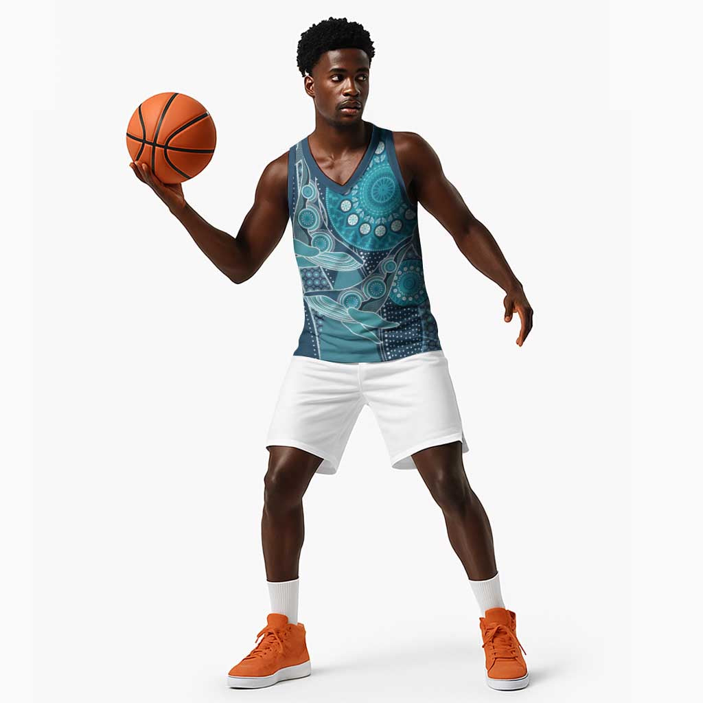 South Africa Whale Festival Personalized Basketball Jersey African Shwe Shwe Pattern - African Pride