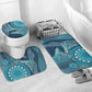 South Africa Whale Fes Bathroom Set African Shwe Shwe Pattern