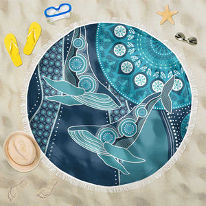 South Africa Whale Festival Beach Blanket African Shwe Shwe Pattern - African Pride