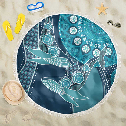 South Africa Whale Festival Beach Blanket African Shwe Shwe Pattern - African Pride