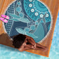 South Africa Whale Festival Beach Blanket African Shwe Shwe Pattern - African Pride