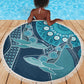 South Africa Whale Festival Beach Blanket African Shwe Shwe Pattern - African Pride