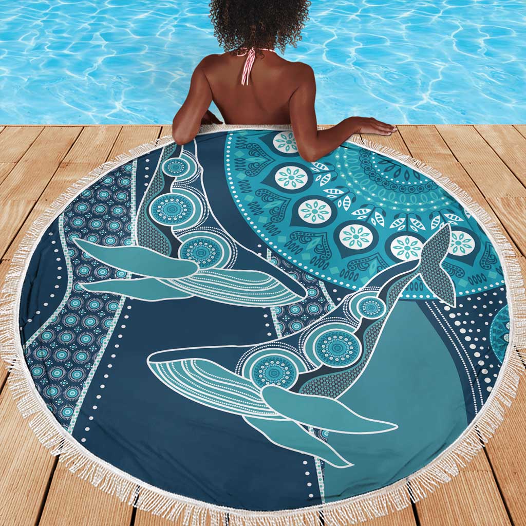 South Africa Whale Festival Beach Blanket African Shwe Shwe Pattern - African Pride