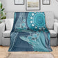 South Africa Whale Festival Blanket African Shwe Shwe Pattern - African Pride