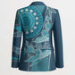 Personalized South Africa Whale Fes Blazer African Shwe Shwe Pattern