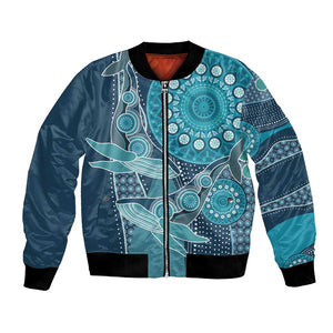 South Africa Whale Festival Personalized Bomber Jacket African Shwe Shwe Pattern - African Pride
