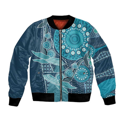 South Africa Whale Festival Personalized Bomber Jacket African Shwe Shwe Pattern - African Pride