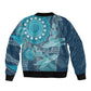 South Africa Whale Festival Personalized Bomber Jacket African Shwe Shwe Pattern - African Pride