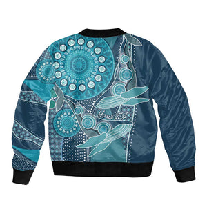 South Africa Whale Festival Personalized Bomber Jacket African Shwe Shwe Pattern - African Pride