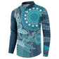 Personalized South Africa Whale Fes Button Sweatshirt African Shwe Shwe Pattern