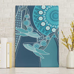 South Africa Whale Festival Canvas Wall Art African Shwe Shwe Pattern - African Pride
