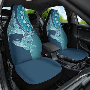 South Africa Whale Festival Car Seat Cover African Shwe Shwe Pattern - African Pride