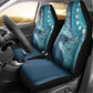 South Africa Whale Festival Car Seat Cover African Shwe Shwe Pattern - African Pride