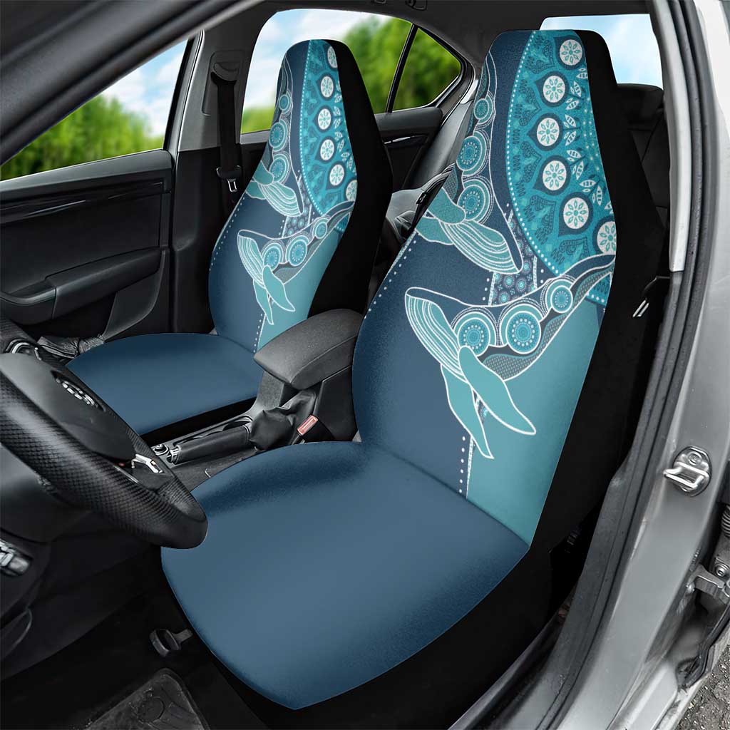 South Africa Whale Festival Car Seat Cover African Shwe Shwe Pattern - African Pride