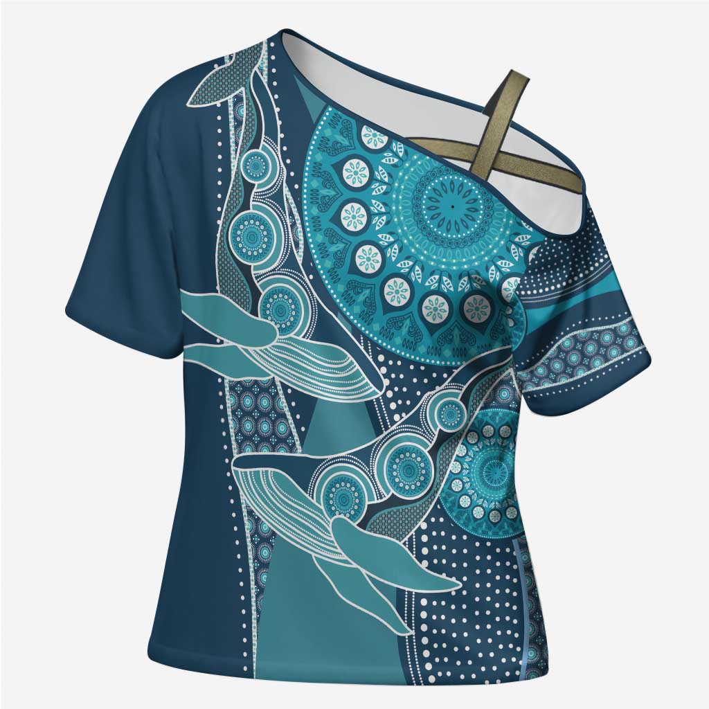 Personalized South Africa Whale Fes Cross Shoulder Shirt African Shwe Shwe Pattern