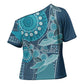 Personalized South Africa Whale Fes Cross Shoulder Shirt African Shwe Shwe Pattern