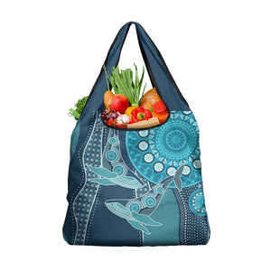 South Africa Whale Festival Grocery Bag African Shwe Shwe Pattern - African Pride
