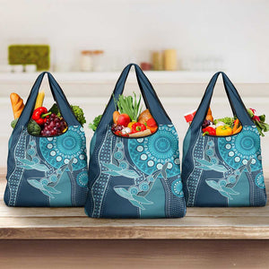 South Africa Whale Festival Grocery Bag African Shwe Shwe Pattern - African Pride