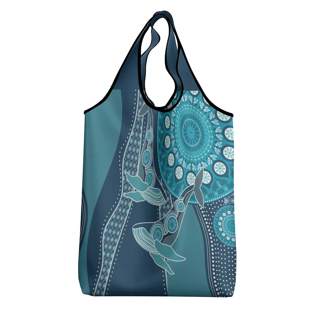 South Africa Whale Festival Grocery Bag African Shwe Shwe Pattern - African Pride