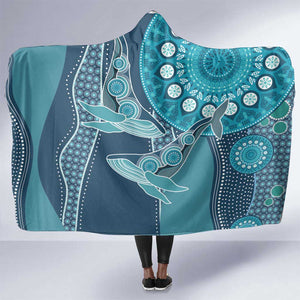 South Africa Whale Festival Hooded Blanket African Shwe Shwe Pattern - African Pride