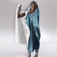 South Africa Whale Festival Hooded Blanket African Shwe Shwe Pattern - African Pride