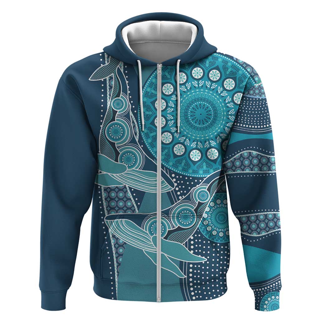 South Africa Whale Festival Personalized Hoodie African Shwe Shwe Pattern - African Pride
