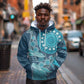 South Africa Whale Festival Personalized Hoodie African Shwe Shwe Pattern - African Pride