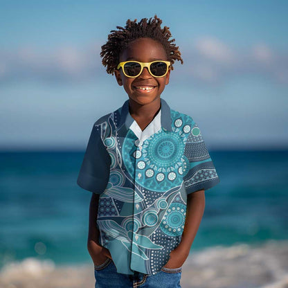 South Africa Whale Festival Personalized Kid Hawaiian Shirt African Shwe Shwe Pattern - African Pride
